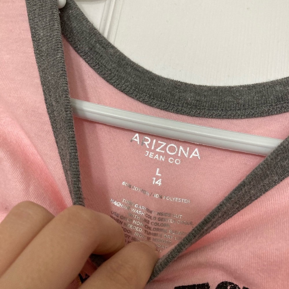 Arizona Jean Company • Good Vibes Music Festival Ringer Tee Pink Size Large - Picture 4 of 6